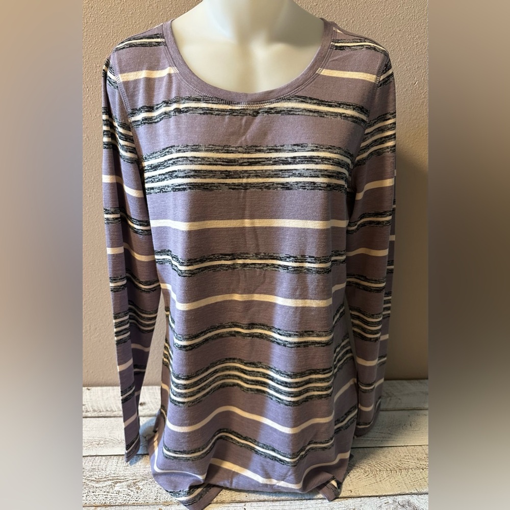 Christopher & Banks Striped Round-Neck Top - NWT
